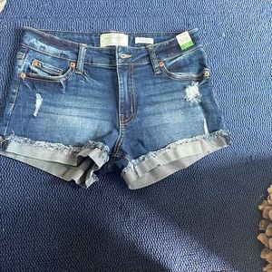 Denim jean shorts